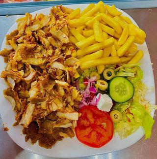 Talerz kebab z kurczaka