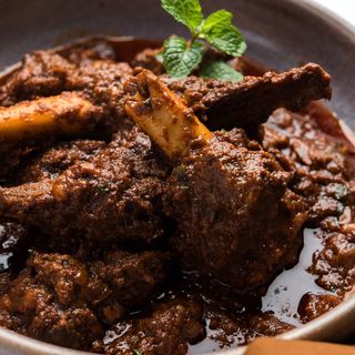 Bhuna Gosht Goat meat in thick sauce