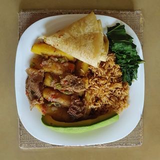 Break Your Fast Combo (1/2 beef katogo + 1/2  pilau rice l + chapa