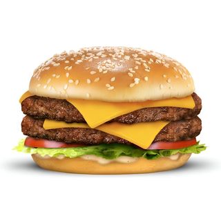 Hamburger  Double cheese burger frites