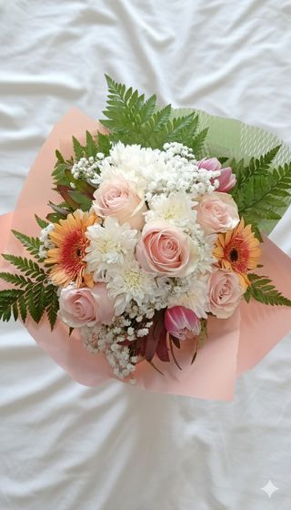 Ramo Tons de Rosa Suave