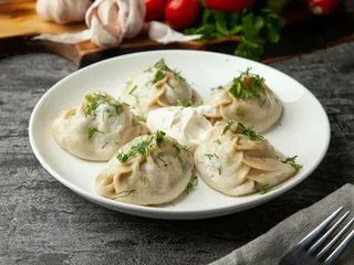 Манты с мясом