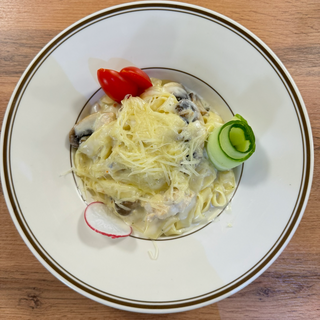 Фетучини Альфредо с курицей