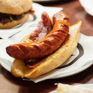 Frankfurt maxi  con bacon-queso