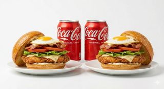 2 Hamburguesas Chicken + 2 Latas De Refresco