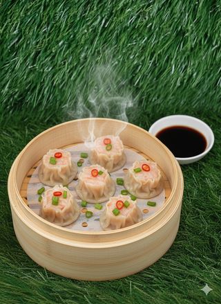 Ravioli di gamberi al vapore 5 pezzi