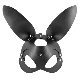 Máscara Negra Conejo Ajustable Fetish Tentation