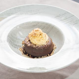 Soufflé de cozonac și înghețată de vanilie