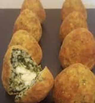 Arancino agli spinaci