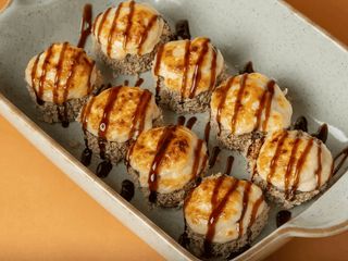 Запечений #8 з вугрем та креветкою (470g)