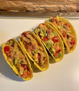 Tacos cipolla mozzarella e datterini 3 pezzi