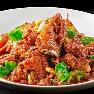 重庆烧鸡公Pollo de corral al estilo Sichuan