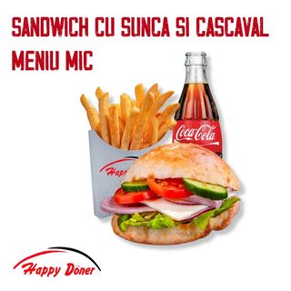 Sandwich cu sunca si cascaval meniu