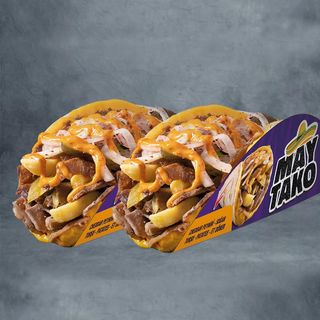 ხბოს ხორცის ორმაგი ტაკო