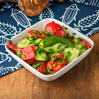 სალათი კიტრი პომიდვრის