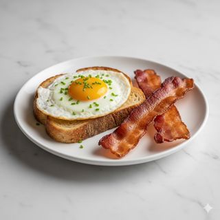 Tostada Huevo Y Bacon