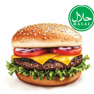 Halal burger beef