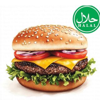 Halal burger beef