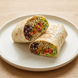 Bean and Rice Burrito