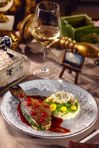 კარჩხანა ნიახურის და ვაშლის პიურესთან