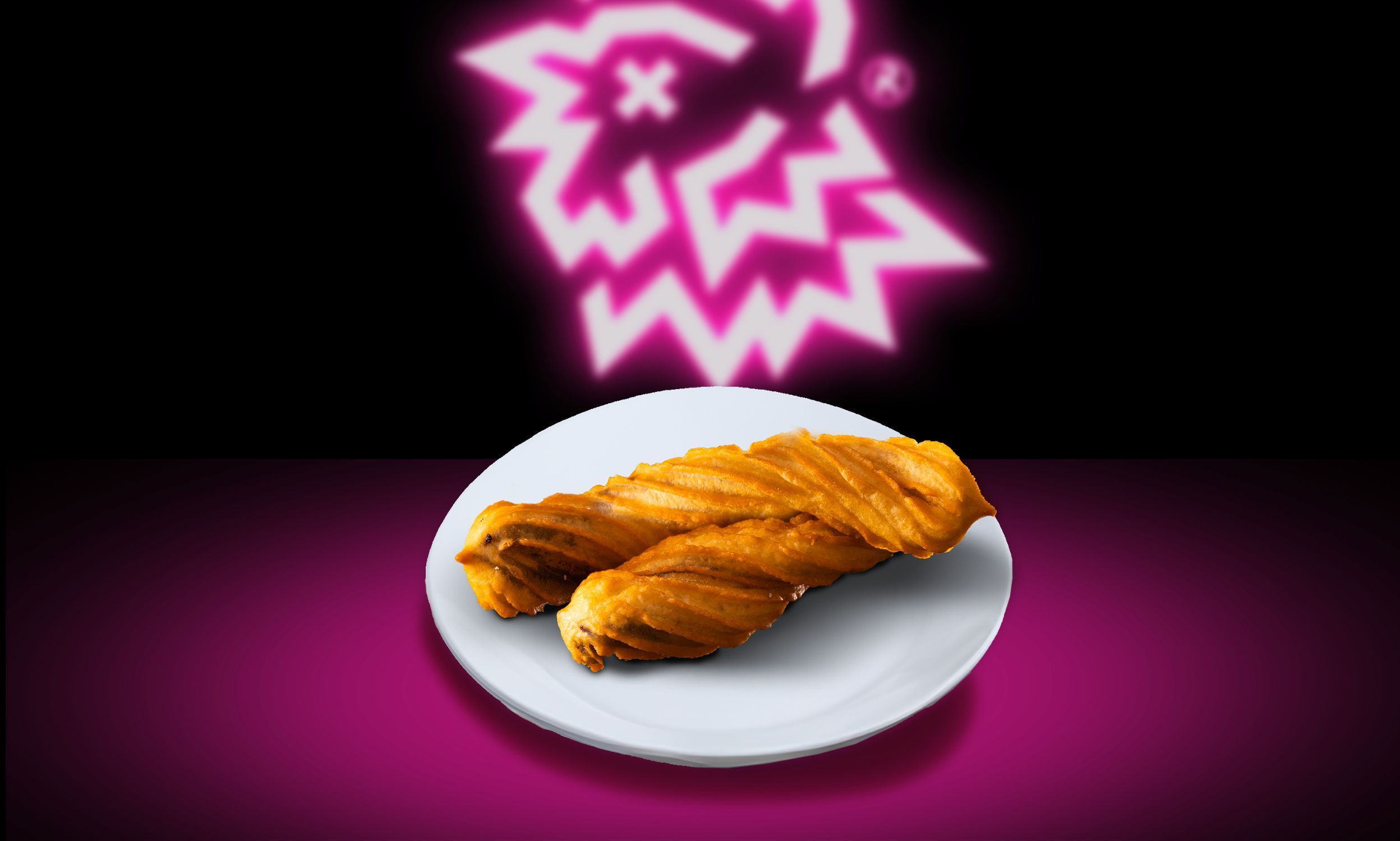 Churros rellenos de chocolate (2 uds)