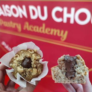 Financier façon muffin praliné noisette