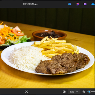 Prato executivo - Bife de vaca + acompanhamentos