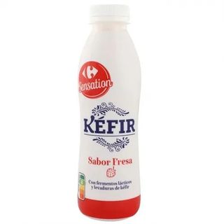 Kéfir de Fresa Carrefour Sensation sin Gluten 500 Gr.