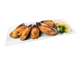 Мідії запечені в соусі Мотоякі