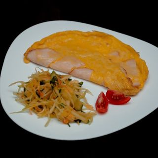 Օմլետ խոզապուխտով