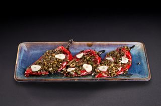 Мариновани печени червени чушки