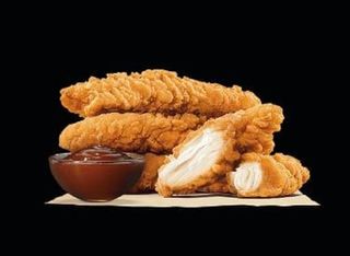 Plato de tiritas de pollo KFC (ración)