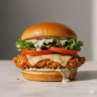 Chicken crunch burger