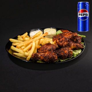 Pileća krilca XL + Pepsi 0.33l