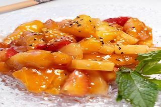 Pollo Corral Crujiente Caramelizado Con Salsa Agridulce