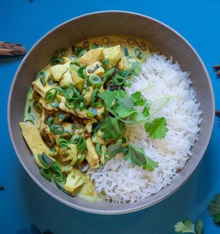 Curry de tofu .