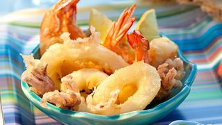 Plat Crevette & Calamar Doré