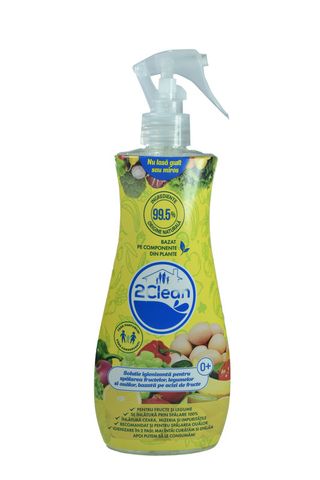 2CLEAN - Solutie igienizanta pentru fructe si legume, 400ml