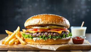 Humburger Big Double Steak