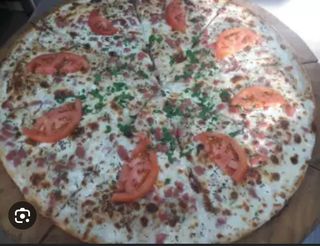 Пица с Шунка, сметана, кашкавал