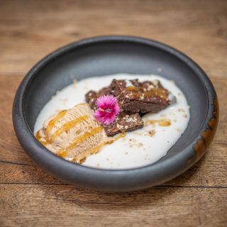 Brownie & Helado Caramelo Salado