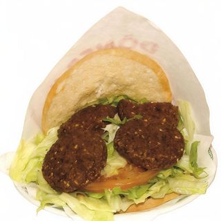 Pan De Pita De Falafel Con Patatas Dentro