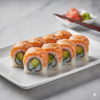 Uramaki Aburi Salmón Roll