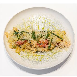 Тальятелле с семгой