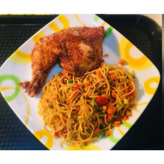 Spaghetti (1 portion & 1 chicken)