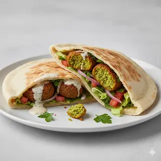 Piadina falafel