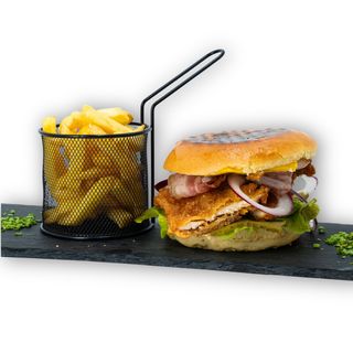 Crispy deluxe burger