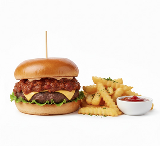 Chili Burger Con Patatas