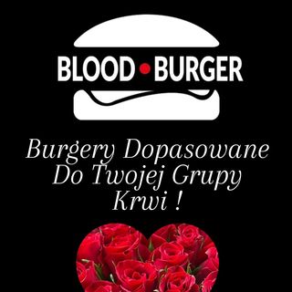 Blood Burger z Kiszoną  kapustą i batatami DUŻY