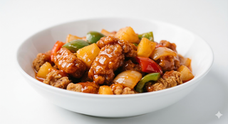 Cerdo Con Bambú Y Setas Chinas